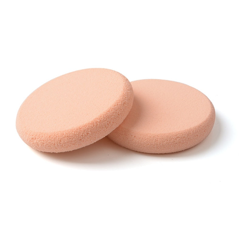 2 Large Round Makeup Sponges for Flawless Blending