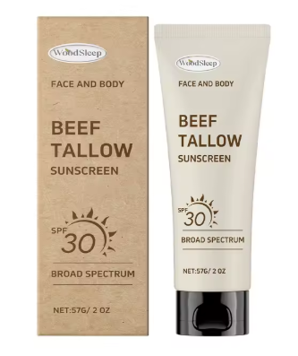 Beef Tallow Sunscreen - Natural SPF 30 Face & Body Protection